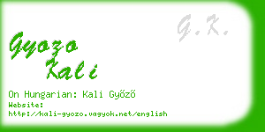 gyozo kali business card